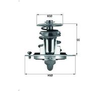 Thermostat, liquide de refroidissement MAHLE TX 72 82 pour MONTEGO 2 1988-1995