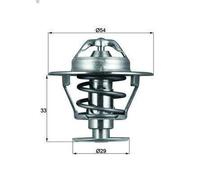 Thermostat, liquide de refroidissement MAHLE TX 86 76D pour 300ZX (Z31) 3 1984-