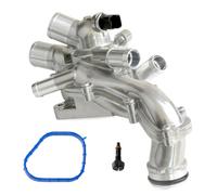 Thermostat liquide refroidissement Compatible Avec Mini Pour Cooper R56 2006 2007 2008 2009 2010 2011 2012 2013, Ensemble De Boîtier Thermostat Moteur Voiture 11537534521(Silver)