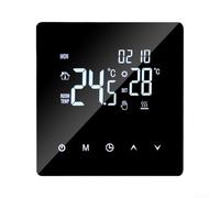 Thermostat Maison Connectée 5-90°C Écran LCD(Black)
