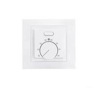 Thermostat manuel 16 A 230 V pour sol de pièce chauffante avec sonde de capteur de température externe pour un contrôle précis et fiable du chauffage (blanc)