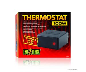 Thermostat marche/arrêt Exo Terra 100W Noir 20x17x5 cm