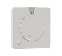 Thermostat Mécanique 16A pour Plancher Chauffant Électrique | Courant max 16A, pour idéal pour plancher chauffant électrique, montage encastré pour facile, design compact blanc