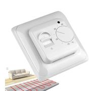 Thermostat Mécanique Bouton - Régulateur Chauffage Sol 16A | Contrôleur Ambiant Réglable | 230V, Plancher Chauffant, Rotatif Mécanique, 0-35°C, Montage Dissimulé, pour Système Eau Ou Électrique