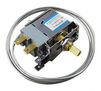 Thermostat mécanique de réfrigérateur, interrupteur de contrôle de température pour unités de refroidissement avec connecteurs à 2 ou 3 broches, construction en acier pour une installation et un