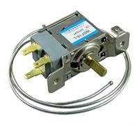 Thermostat mécanique de réfrigérateur, interrupteur de contrôle de température pour unités de refroidissement avec connecteurs à 2 ou 3 broches, construction en acier pour une installation et un