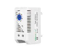 Thermostat Mécanique Réglable 0-60℃ avec Fixation Rail Standard pour Contrôle Température Énergie Éolienne et Communication KTS011