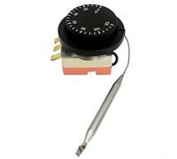 Thermostat mécanique, Thermostat intégré 0-120 °C, régulateur de température, Contrôle Température Interrupteur Capteur À Température Réglable pour Four Réfrigérateur Chauffage