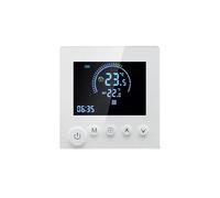 Thermostat Mural écran programmable avec Boutons capteur NTC régulateur de température pour Chauffage l Eau dans la pièce et Plancher Chauffant