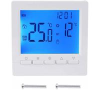 Thermostat mural intelligent avec écran LCD pour chauffage au sol-Rétroéclairage bleu