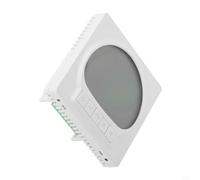 Thermostat Mural PC+ABS pour Chauffage Refroidissement | Écran LCD clair, boutons faciles, modes vent ajustables, pour idéal salon pour chambre, contrôle précis