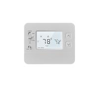 Thermostat non programmable pour la maison, alimenté par batterie, sans fil, pas de Wi-Fi nécessaire, 1 pompe à chaleur et 1 pompe à chaleur, compatible 24 V, précision ± 1 °F, écran LCD rétroéclairé