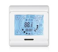 Thermostat numérique - Chauffage au sol - Écran tactile LCD - Thermostat de chauffage au sol électrique programmable avec sonde 16 A pour régulateur de température ambiante - Thermostat de chauffage