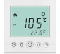 Thermostat numérique encastré pour chauffage au sol Thermostat d'ambiance Thermostat de chauffage blanc