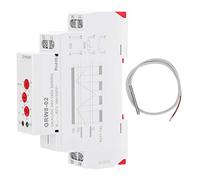 Thermostat numérique GRW8 02 AC DC 24V 240V, régulateur de température avec relais et sonde de Test pour Installation sur Rail DIN