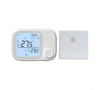 Thermostat numérique intelligent WiFi avec écran tactile pour système de refroidissement domestique compatible avec télécommande sans fil Alexa RF433 (WIFI)