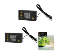 Thermostat Numérique LCD W3230 avec Contrôleur de Température DC 12V 20A - Plage de Régulation de -50 à 110 Degrés Celsius, Sonde et Alarme Haute Température (Lot de 2 Pièces)Sécuritaire et pratique