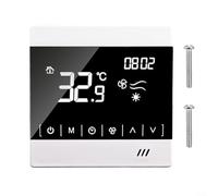 Thermostat numérique pour climatisation centrale, thermostat programmable à bobine de ventilateur, avec commande de valve électrique, réglage de la synchronisation
