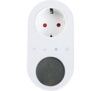 Thermostat numérique pour prise de courant 16A Contrôleur de température 5+1+1 Six périodes et mode chauffage et refroidissement avec écran LCD à bouton tactile pour ventilateur, radiateur, climatiseu