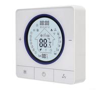 Thermostat Numérique Programmable Ultra Mince 13mm Écran LED Précision ±1°C pour Chauffage et Climatisation Montage en pour surface 12x10cm