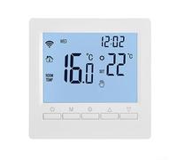 Thermostat numérique WiFi LCD pour chauffage au sol électrique et chaudière à gaz, commande vocale, verrouillage enfant, fonction antigel, montage mural (chauffage électrique au sol 16 A)