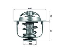 Thermostat Opel Corsa Astra Meriva Tigra 1.3 - 1.7 Behr D TX12089D TH6858.89J