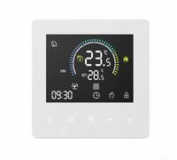 Thermostat pour chauffage pour sol 25A Réglable 5-90°C Thermostat(White)