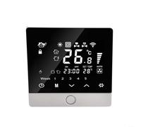 Thermostat pour écosystème - Contrôleur de chauffage numérique avec application et commande vocale, programme programmable 5+2/6+1/7 jours, température (chauffage électrique au sol blanc)