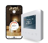 Thermostat pour Plancher Chauffant Régulateur de température numérique Circulation hebdomadaire Sonde de Sol programmable avec WiFi