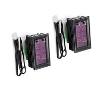 Thermostat programmable à double LED, étanche, 12 V CC, fonctionne avec précision de -50 ℃ à 110 ℃, plage de température électronique intelligente