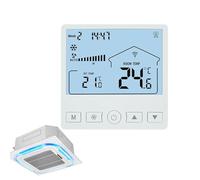 Thermostat Programmable, Pour Maison, Contrôleur de Température LCD Économe en Énergie Trois Vitesses Haute Précision pour Sous-sol Garage Bureau Chambre Camping-Car
