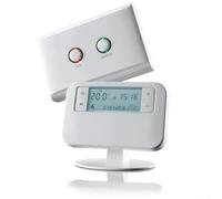 Thermostat programmable sans fil avec programmation personnalisable et contrôle de température économe en énergie ESRTP4RF+ Blanc