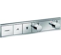 hansgrohe RainSelect - Façade pour mitigeur thermostatique pour 2 sorties chrome