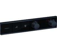 hansgrohe RainSelect thermostat 15380670 noir mat, 2x consommateurs, caché