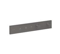 Hansgrohe Mitigeur thermostatique encastré RainSelect, 3 consommateurs, chrome noir brossé