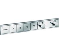 hansgrohe RainSelect installation finale 15382000 chromé , thermostat, 4x consommateurs, rincer