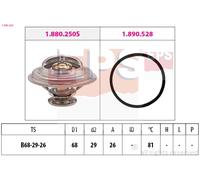 Thermostat, Réfrigérant 1.880.250 EPS Pour FORD RENAULT CITROËN PEUGEOT