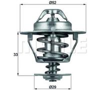 Thermostat Refroidisseur Poulie à courroie trapézoïdale 110mm MAHLE pour JAGUAR X-TYPE I