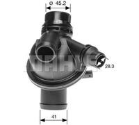 Thermostat Refroidisseur Poulie à courroie trapézoïdale 119mm MAHLE pour BMW 6 Cabriolet