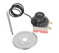 Thermostat Réglable pour Chauffe-eau 30 à 75 °c, 250 V, 16 A | Bouton de Commande Rotatif, Remplacement Compatible, Usage Domestique et Réparation, Finition Sobre Couleur Aléatoire