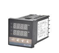 Thermostat régulateur de température numérique PT100 sortie SSR relais SSR 40DA radiateur en aluminium dissipateur thermique résistance 1 m(REX-C100 PT100 SSR)