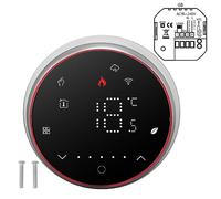 Thermostat réseau connecté | Contrôle des Applications vocales programmables de 7 Jours | Thermostat sans Fil pour Chauffage électrique/Maison/Bureau | Contrôle de la (Black)