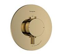 Thermostatique encastré Hansgrohe Ecostat Comfort S 33714990, pour 1 sortie, 25,4 l/min, aspect or poli
