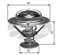 Gates Thermostat sans boîtier TH27088G1 pour Mitsubishi, Kia