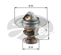 Thermostat sans boîtier TH47685G1 GATES pour KIA HYUNDAI