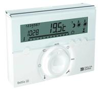 Thermostat sans fil - DELTA DORE - Deltia 8.33 - Inclus un programmateur + un récepteur pour radiateur électrique - Jusqu'à 3 zones