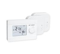 Thermostat sans fil pour intérieur Mi-250S RF avec 2 récepteurs, pour chauffage au sol, chaudière, chauffage par infrarouge