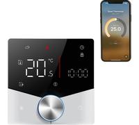 Thermostat sans fil pour le chauffage de l'eau de la maison avec APP et contrôle par assistant vocal Écran tactile numérique LED coloré Bouton réglable Contrôle précis de la température Thermostat AC