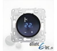 Thermostat fil pilote à écran tactile noir - Odace SCHNEIDER