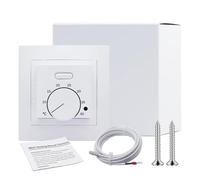 Thermostat, Thermostat Mécanique avec Sonde, AC 230 V 16 A Thermostats D'ambiance, Thermostats De Chauffage, De Chauffage Manuel Mécanique pour Maison, Sécurité, Économie D'Énergie Et Confort